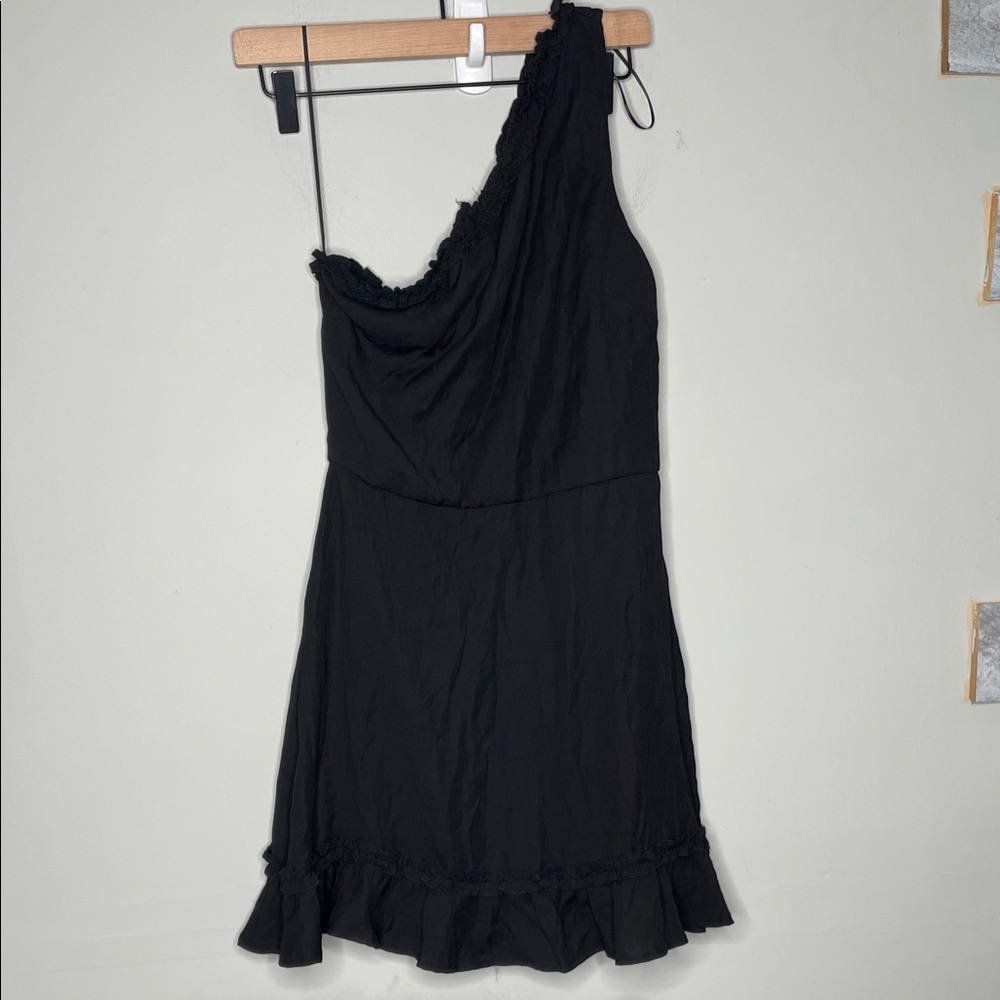 Blue Rain Francesca’s One Shoulder Black Dress size M - Picture 3 of 9
